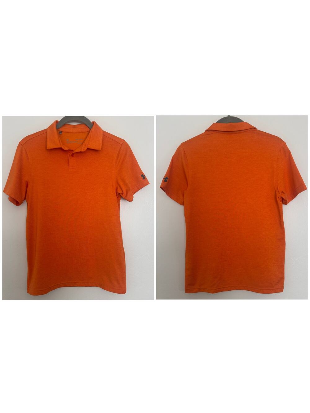 Under Armour Loose Fit, Dri Fit Polo in Heathered Orange